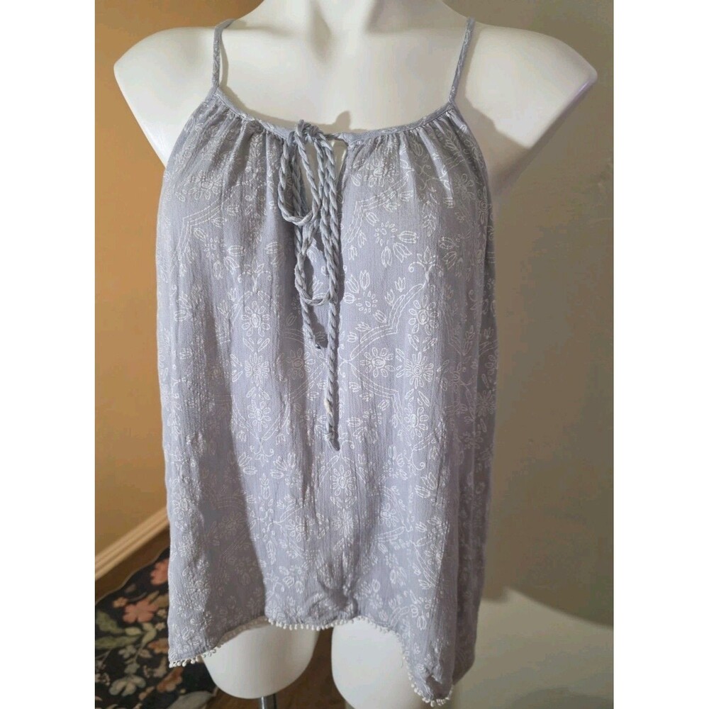 Knox Rose Spaghetti Strap 100% Rayon Blouse Size Large